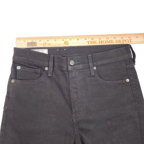 Gap True Skinny High Rise Jeans Womens Size 10 R Black Stretch - Picture 6 of 9